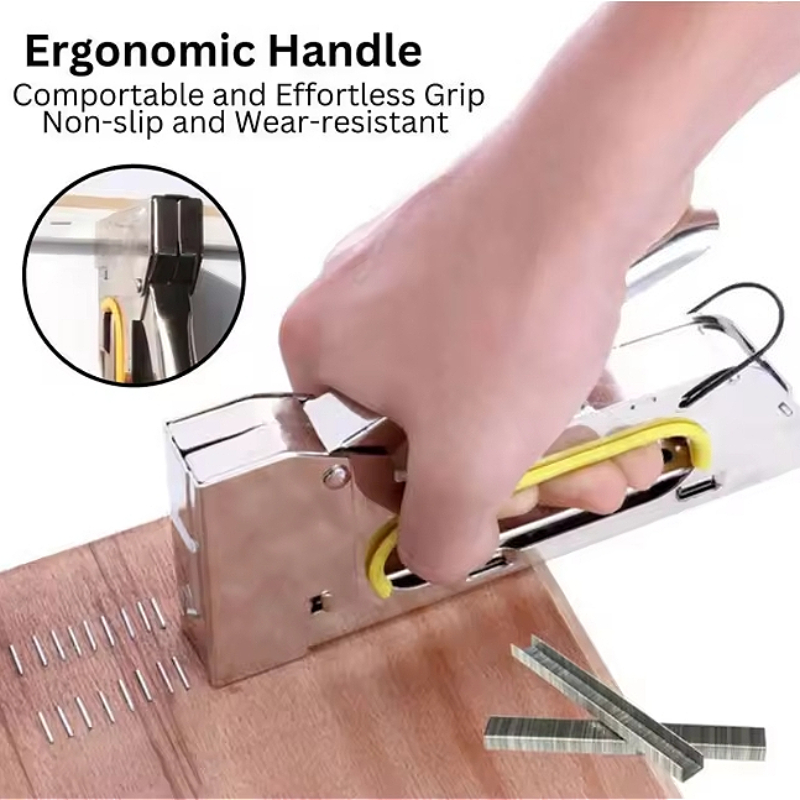 مسدس تدبيس يدوي محمول للأعمال  - مراجعة Upholstery Leather Work وسعره