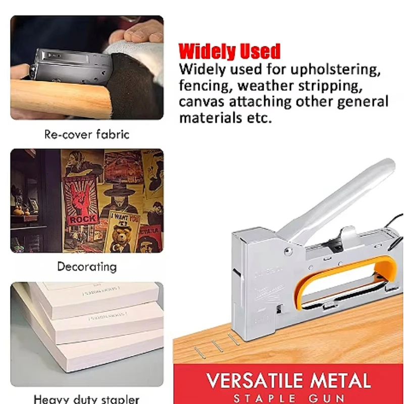 مسدس تدبيس يدوي محمول للأعمال  - مراجعة Upholstery Leather Work وسعره