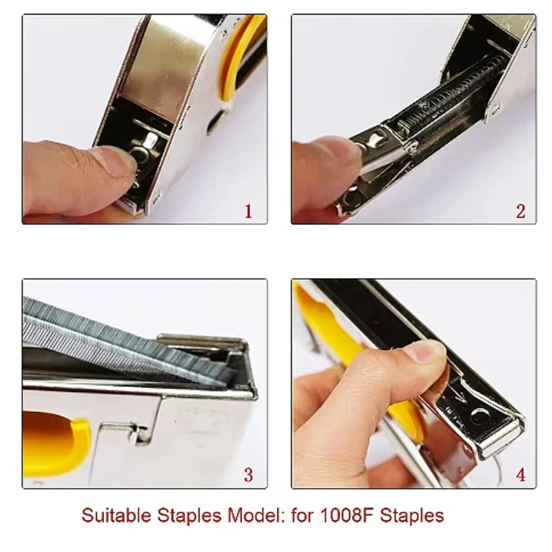 مسدس تدبيس يدوي محمول للأعمال  - مراجعة Upholstery Leather Work وسعره