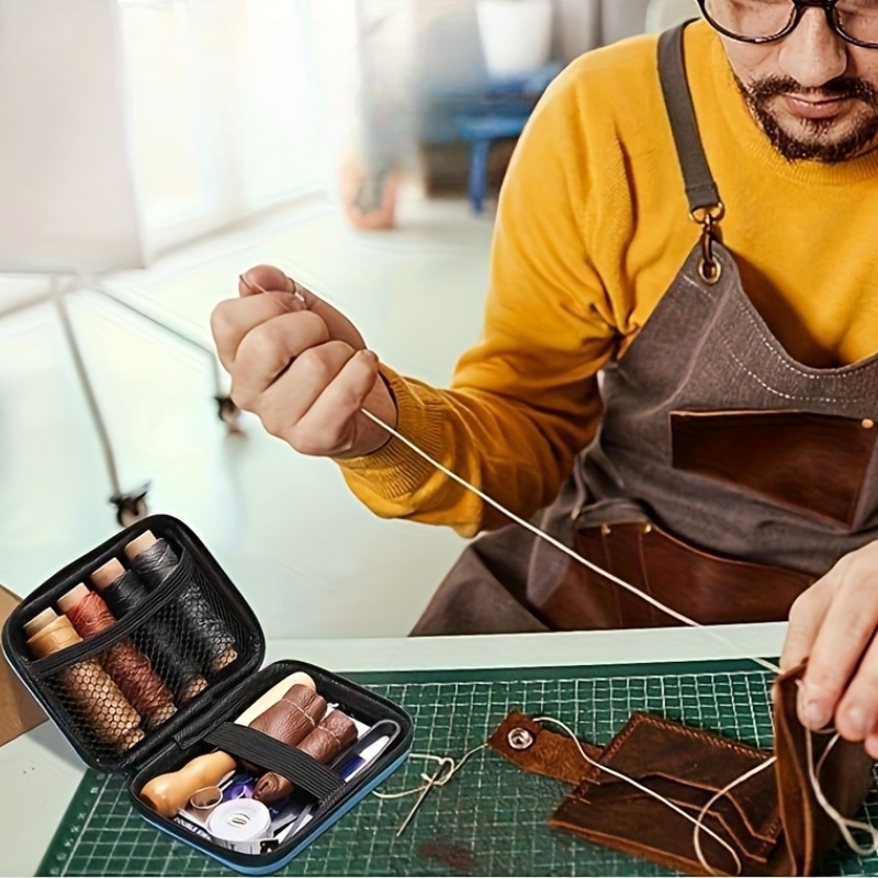 طقم خياطة الجلد، طقم إصلاح الج - مراجعة Upholstery Leather Work وسعره