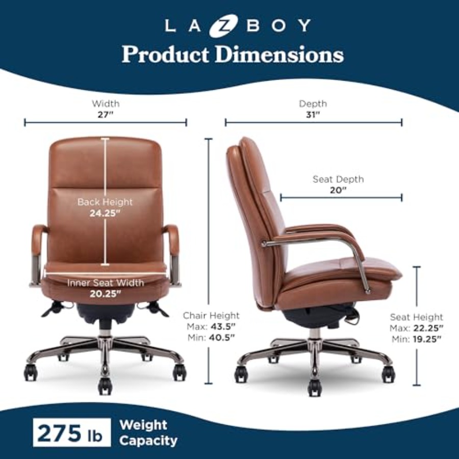 كرسي مكتب تنفيذي مريح للاستخدا - مراجعة Upholstery Leather Work وسعره