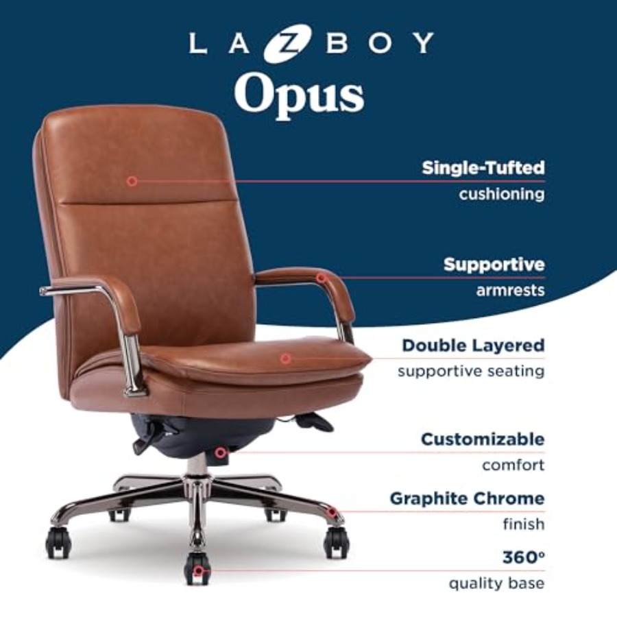 كرسي مكتب تنفيذي مريح للاستخدا - مراجعة Upholstery Leather Work وسعره