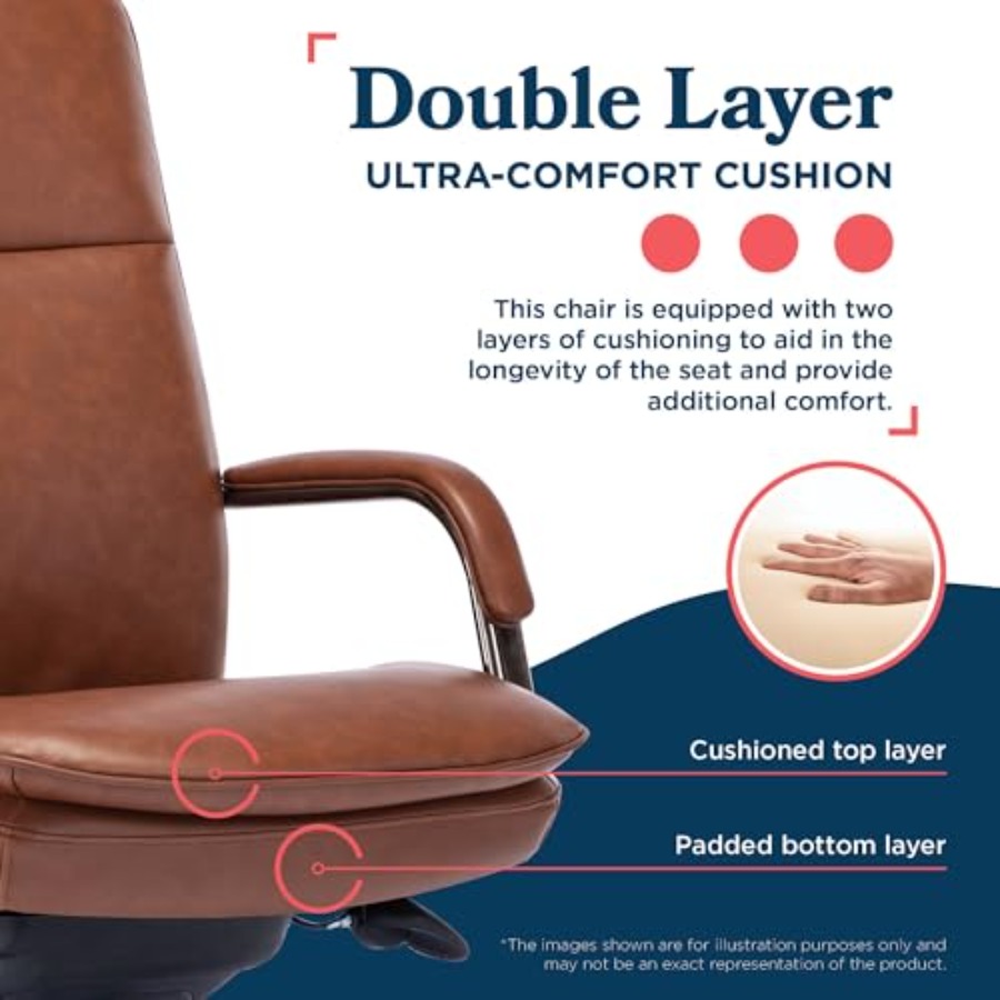 كرسي مكتب تنفيذي مريح للاستخدا - مراجعة Upholstery Leather Work وسعره