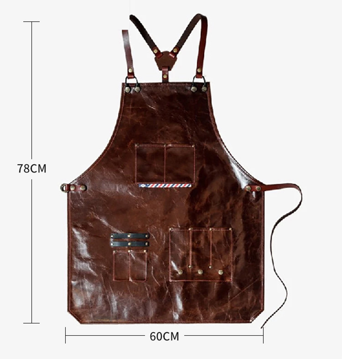 مريلة عمل جلدية للرجال مع جيوب - مراجعة Leather Work Organiser وسعره