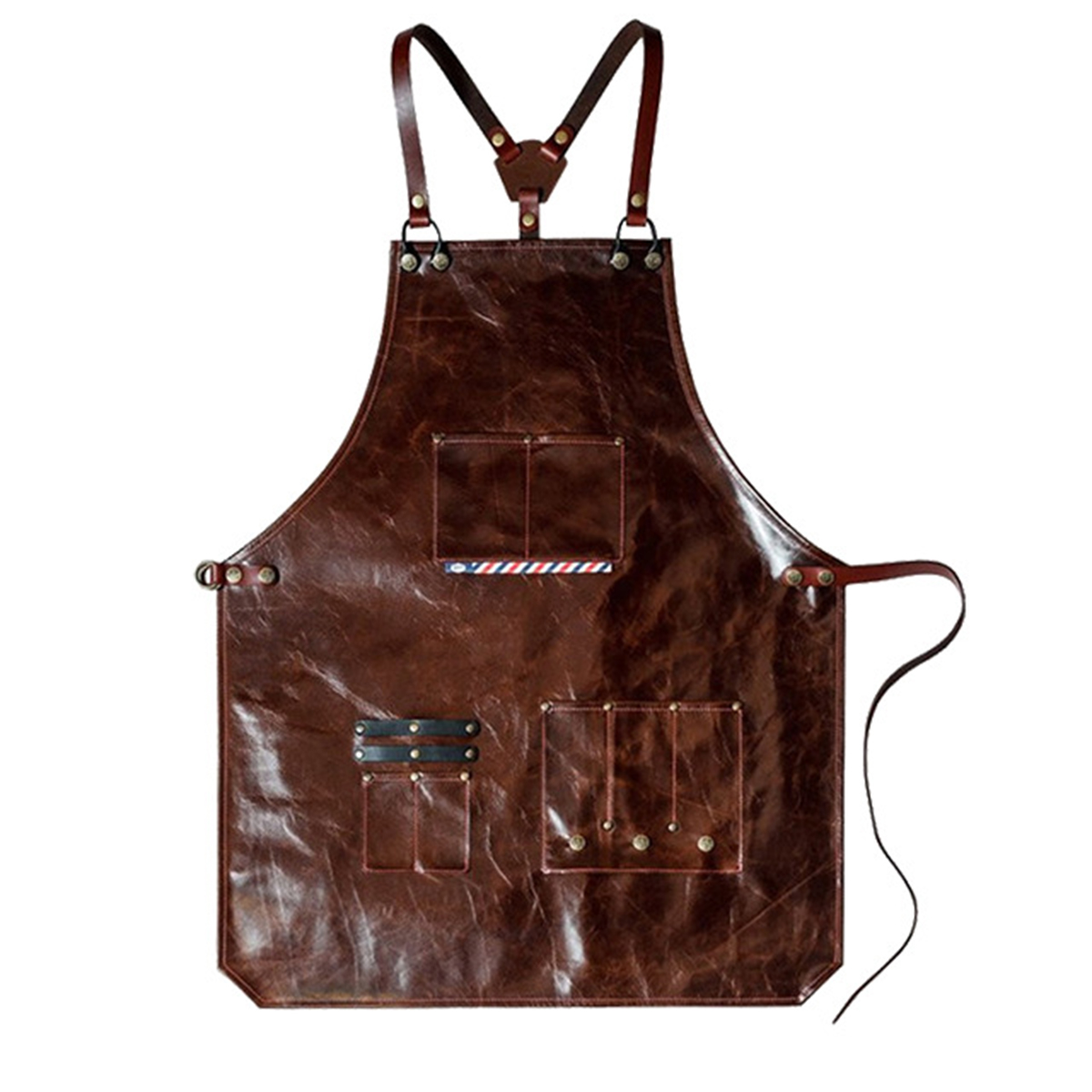 مريلة عمل جلدية للرجال مع جيوب - مراجعة Leather Work Organiser وسعره