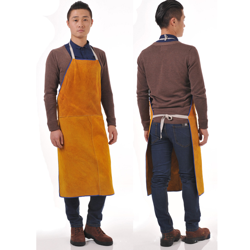 مريلة عمل من جلد البقر مقاومة  - مراجعة Leather Work Factory وسعره