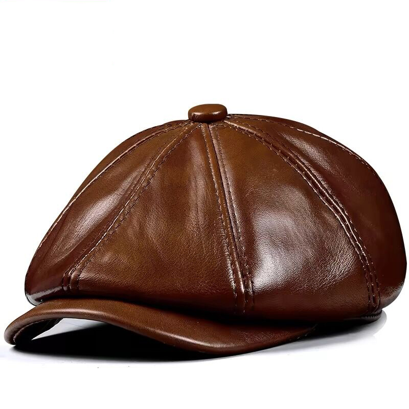 ربيع جديد قبعة جلدية حقيقية قب - مراجعة Leather Work Hat وسعره