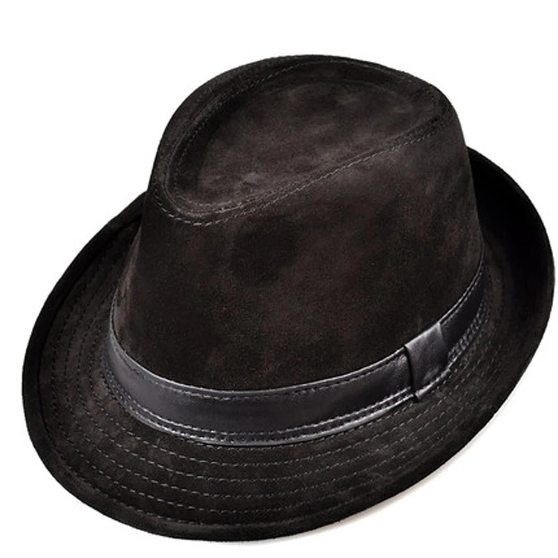 الرجال جلد طبيعي جلد البقر الم - مراجعة Leather Work Hat وسعره